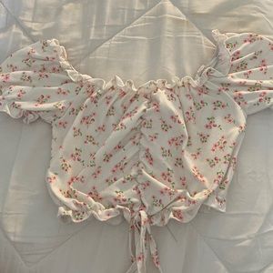 Floral Ruffle top